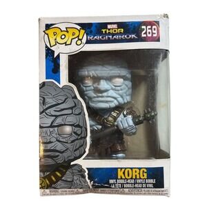 Funko Pop Marvel Thor Ragnarok Korg Bobble-Head #269 NEW in Box 2017 Collectable